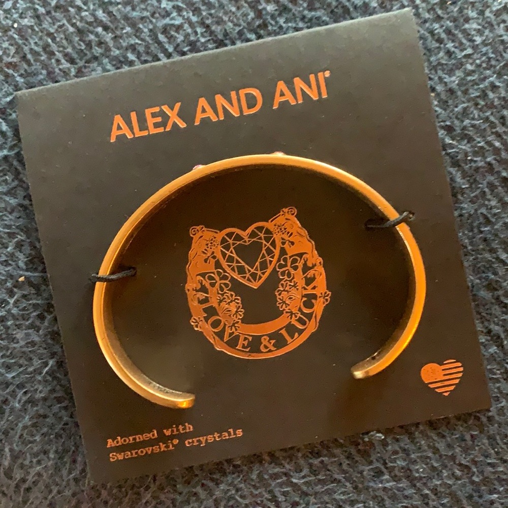 Alex and Ani Love Cuff Bracelet NWT - Picture 2 of 3